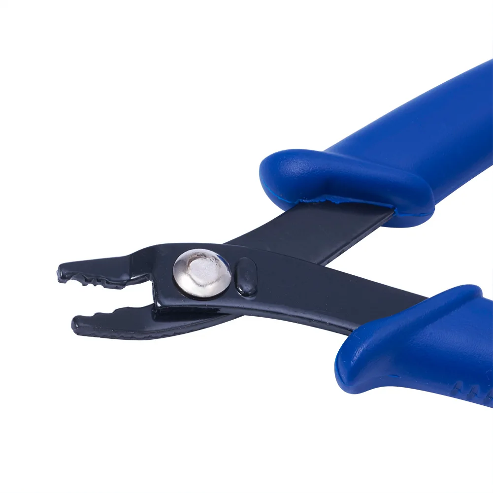 45# Carbon Steel Crimper Pliers for Crimp Beads DIY Beading Supplies Jewelry Making Tools Equipment Dark Blue 12.5x8x1.4cm