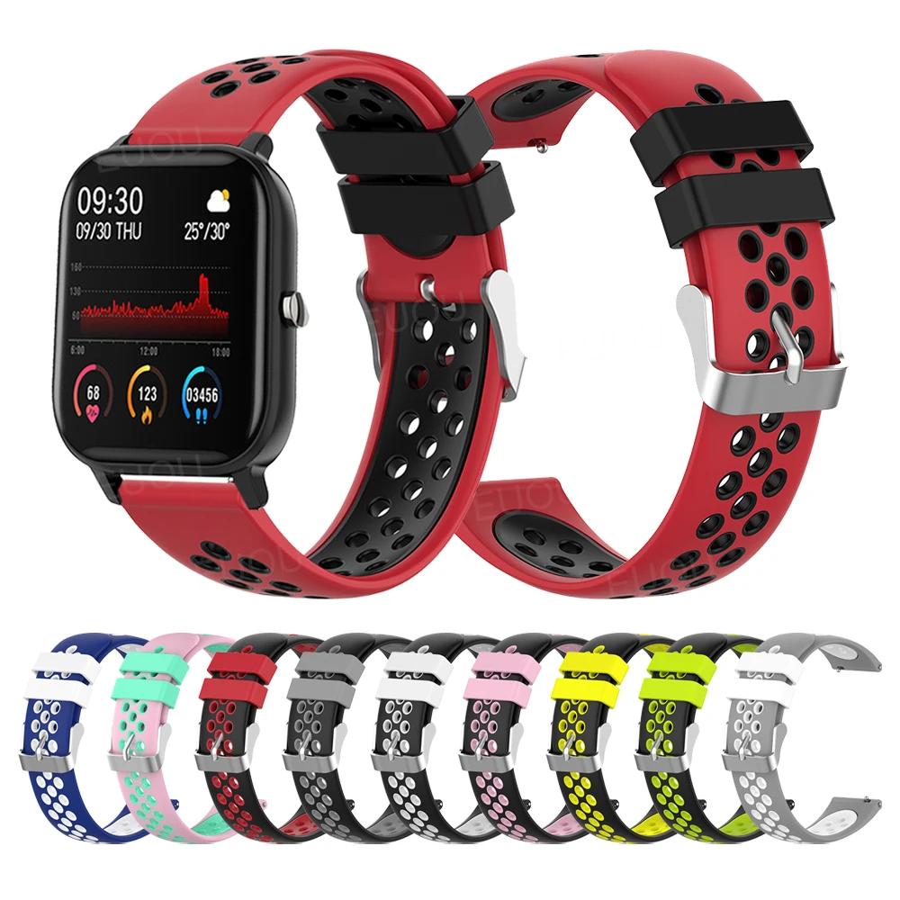 Silicone Strap For COLMI P8 Plus Pro Band For COLMI P9 P10 P12 Land 2S V23 Watch band Wristband Bracelet Replace Accessories