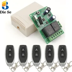 433MHz Universal Wireless Fernbedienung DC 24V 2CH rf Relais Empfänger und Sender für Universal Garage tür und tor Steuerung