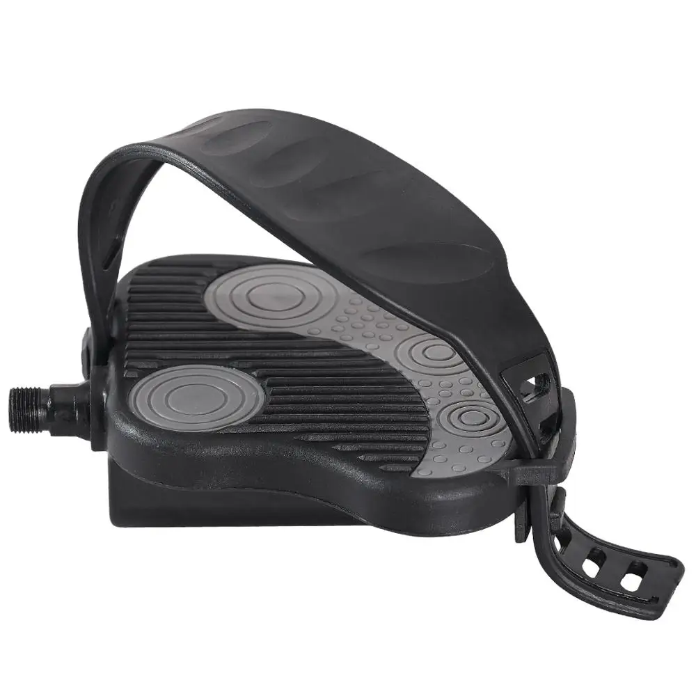 

9/16 1/2 inch Cycling Bicycle pedal with strap Fixed Gear MTB parts mountain Bike Pedals Harness Toe Clips Straps Self-lock