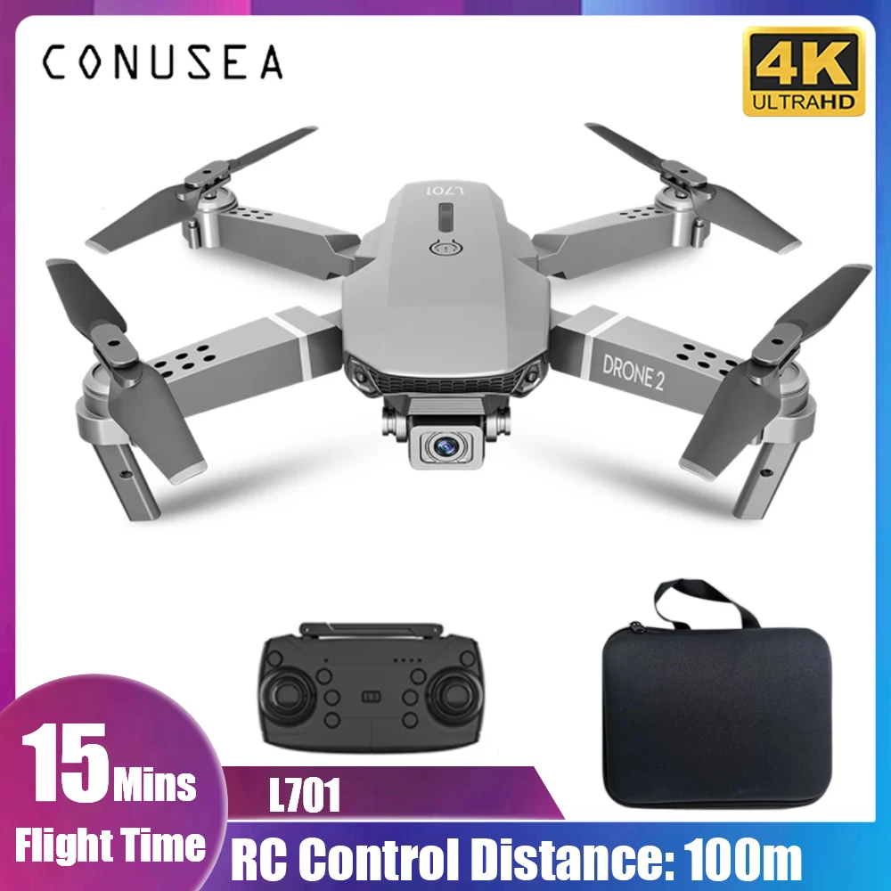 

L701 Mini Drone 4K 2.4G 6-axis GYR Quadrocopter with WIFI FPV Camera Hight Hold Mode Foldable Quadcopter Dron drones VS E68 E5