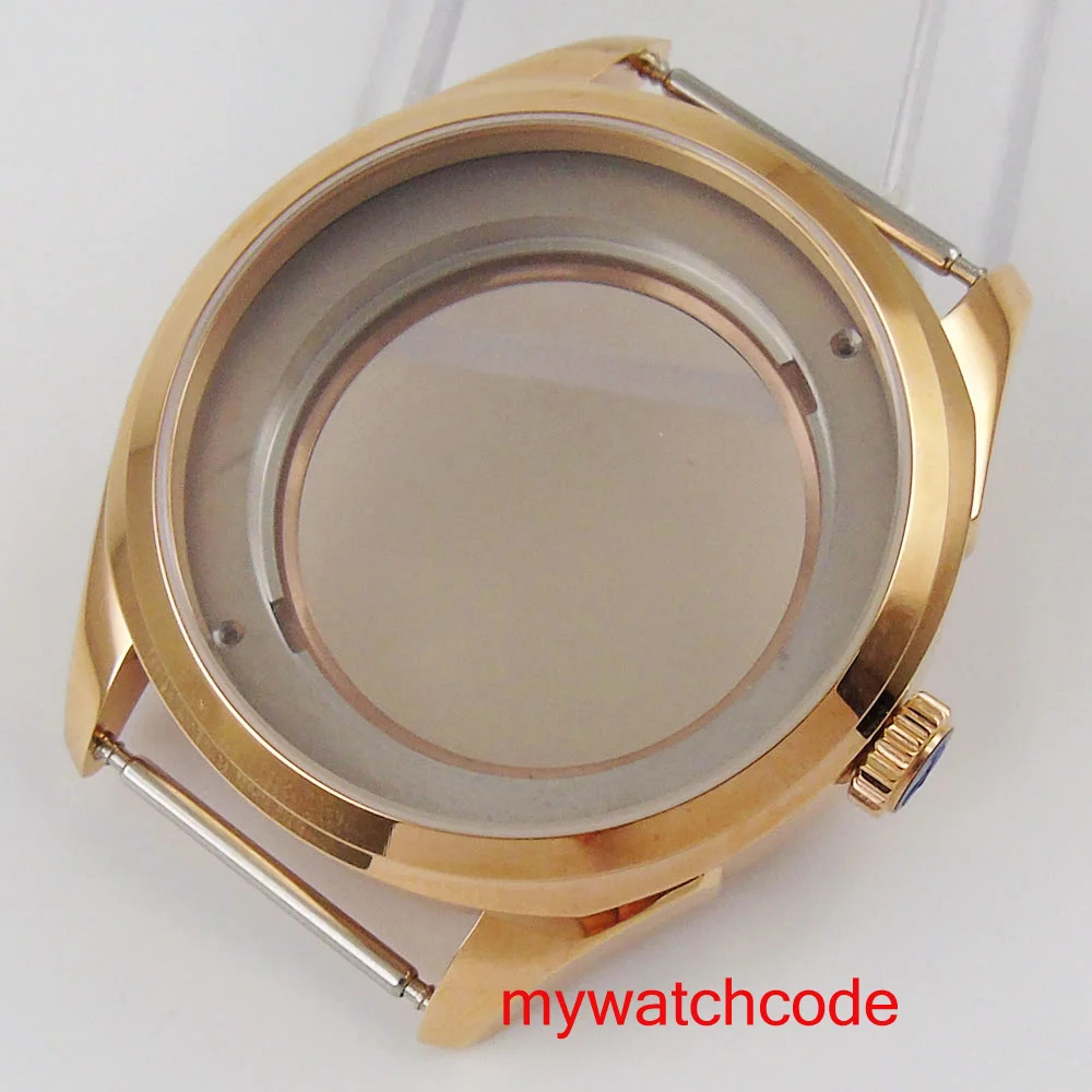 

42mm PARNIS 316L stainless steel gold coating sapphire glass Fit NH35A / NH36 automatic movement