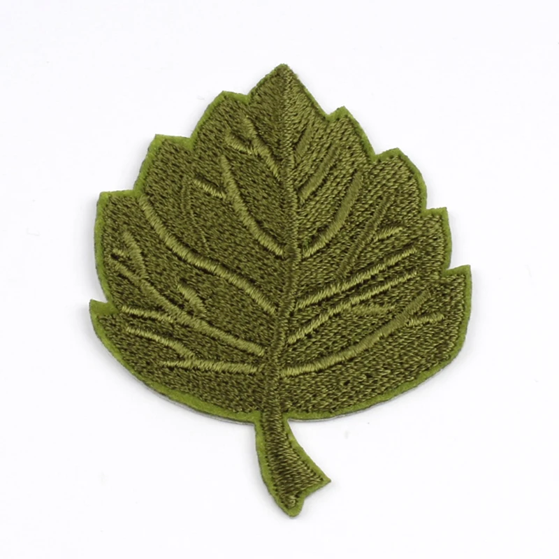 10pcs/lot Embroidered Maple Patch Cartoon Leaf Stickers Iron On Sew On Clothing Appliques DIY Patchwork Crafts Garments Badge image 3