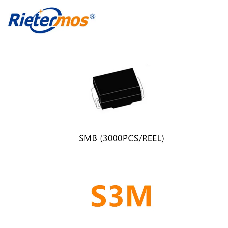 3000PCS  S3M S3MB SMB  DO-214AA HIGH QUALITY