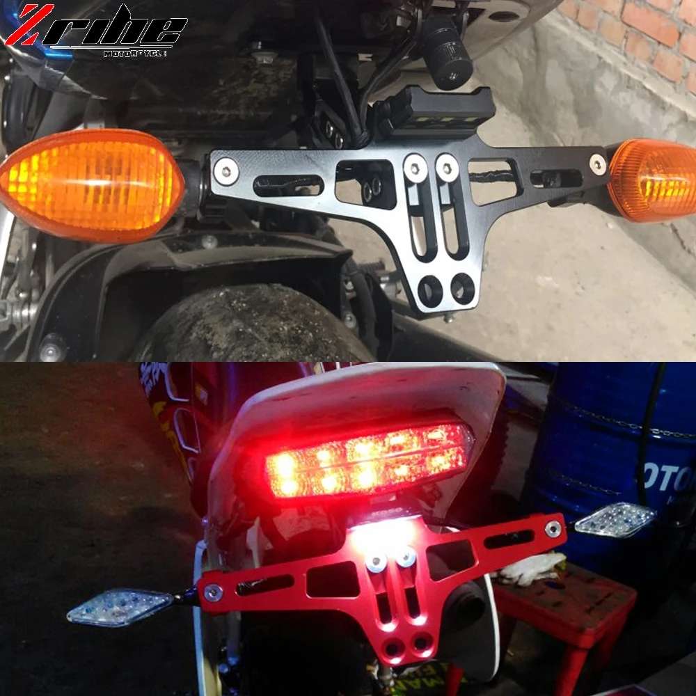 For SUZUKI B-KING BKING B KING 2017 2018 2019 CNC Motorcycle Adjustable Angle Aluminum License Number Plate Frame Holder Bracket