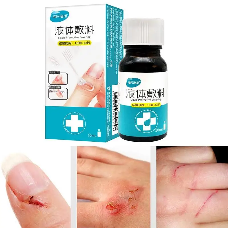 

10ml Waterproof First Aid Liquid Bandage For Small Healing Plaster Wounds Cut Disinfecting Adhesive Hemostasis Gel Band aid