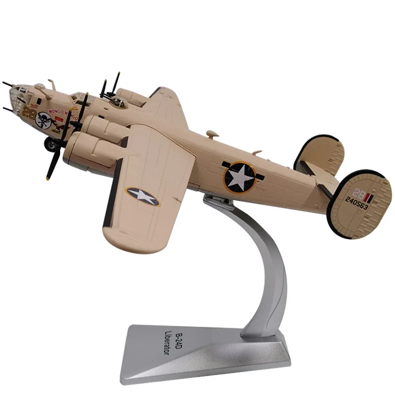 1/72 Scale Alloy Heavy Bomber B-24D US Air Force Aircraft B24D Aircraft Model Fighter Children Gift for Collection Decoration