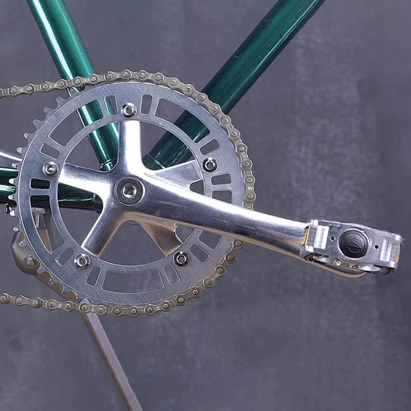 Fixie Bike Square Hole BB Crankset Single Speed Chainwheel 46T 130BCD Crank 170mm Aluminum Fixed Gear Bike Crankset