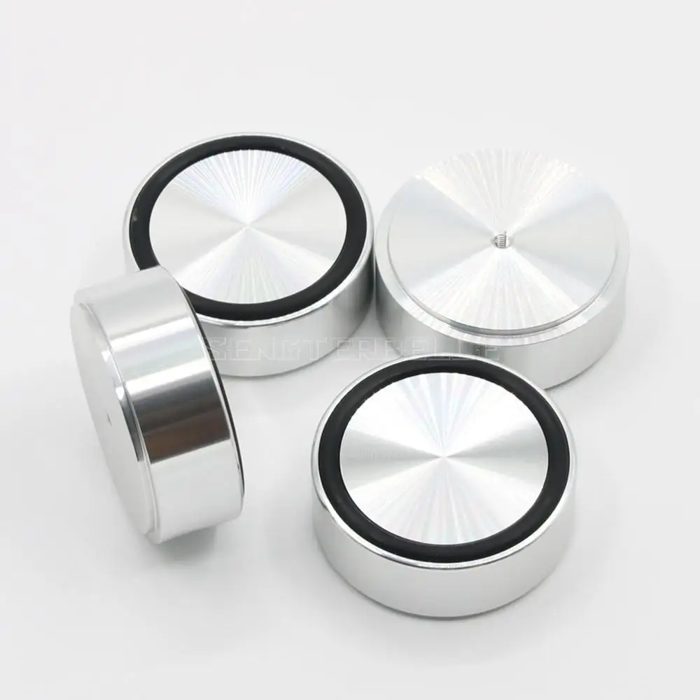 Pieds de machine d'amplificateur de son audio en aluminium, pied de haut-parleur, coussin d'amortisseur de trépied, diamètre 58mm recommandé, 22mm, 4 pièces, N64.