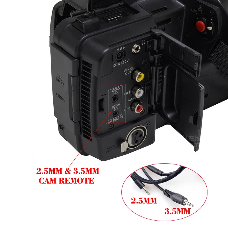 Panasonicカメラ,ズームおよびフォーカス用のリモコン,HC-X1, AG-UX90