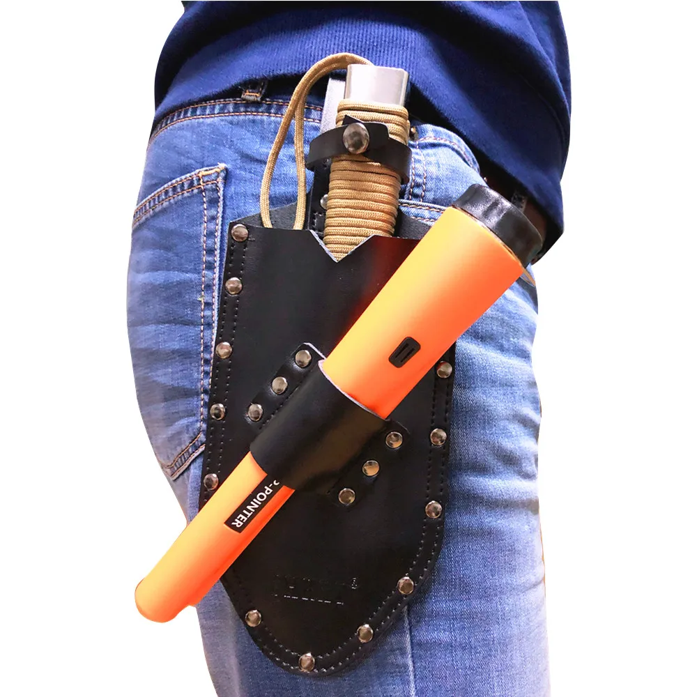 Metal Detector Pointer Holster Digger Pouch Treasure Waist Pack Finds Bag Tools Leather Shovel ProFind 2in1 for Garden Detecting