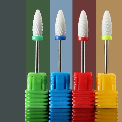 Imagen 2 del producto Fresa de cerámica para uñas, taladros eléctricos para manicura, aparato para máquina de pedicura, herramientas para quitar esmalte de Gel, accesorio