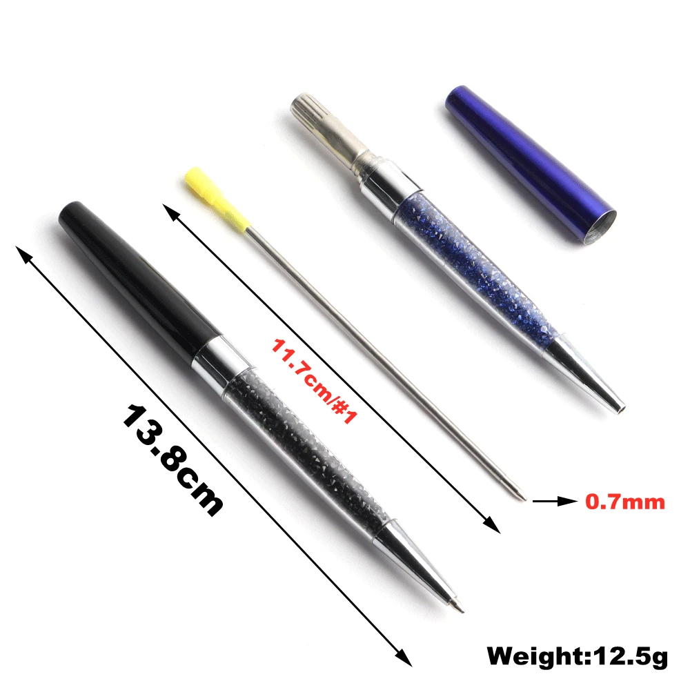 3/20 Pcs/Set Crystal Ballpoint Pen Stationery Office School Supply Spinning Metal High Quality Luxury Roller Gift Crystal Pens