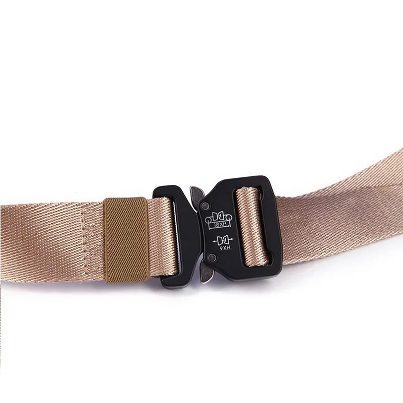 Classic Heren Tactische Riem Quick Release Zinklegering Gesp Militaire Nylon Outdoor Multifunctionele Training Taille Riem 3.8Cm