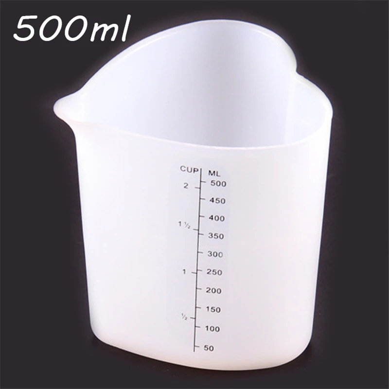 

500ML Silicone Measuring Cup Non-Stick Flexible Chocolate Butter Flour Measuring Cups Mixing Cup Pouring Cup Accessories