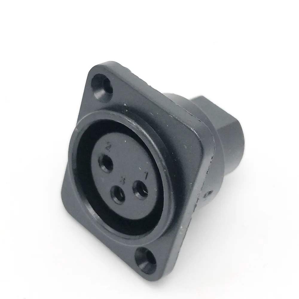

3Pin XLR Female Socket Panel Mount XLR Female Connector Professional micphone socket 20pcs/lot