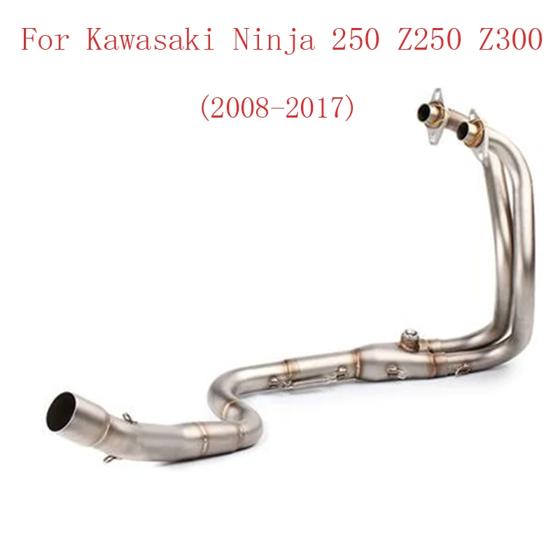 

Front Middle Link Pipe For Kawasaki Ninja 250 300 Z250 Z300 2008-2017 Motorcycle Exhaust Modified Escape Motocross