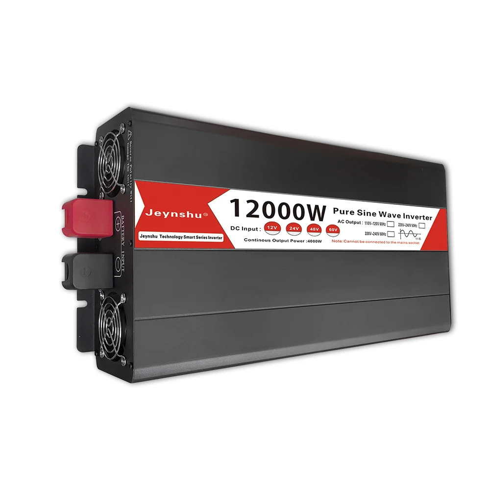 Imagem -05 - Inversor de Onda Senoidal Pura Conversor Solar Transformador de Carro 12v 24v 48v para 220v ac 8000w 10000w dc 12v 220v