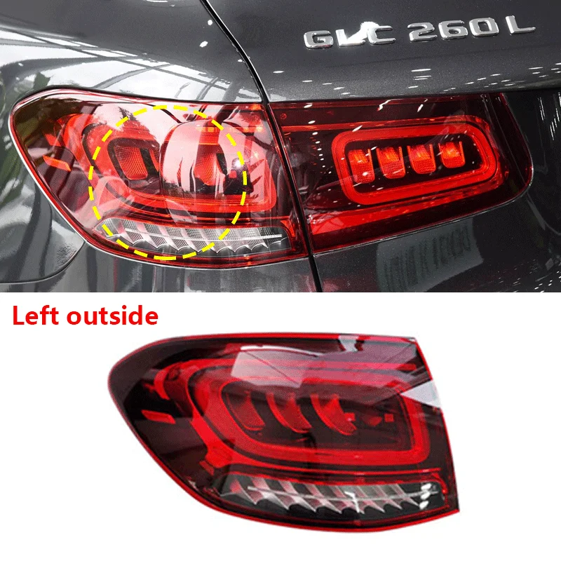 For Mercedes-Benz GLC Class W253 GLC200L GLC260L GLC300L 2020-2021 Taillight Brake Light Lampshade Rear Taillight