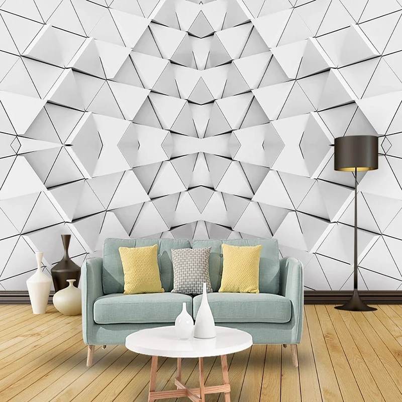 

Custom 3D Geometric Space Art Of The Times Wall Cloth Wallpaper Mural Living Room TV Background Wall Home Decor Papel De Parede