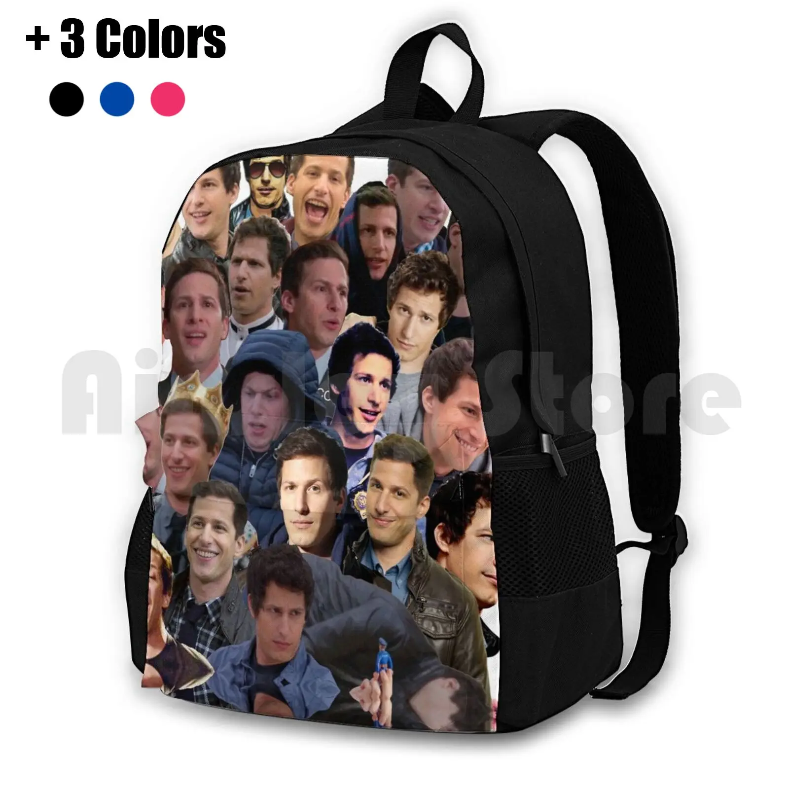 Jake Peralta Outdoor Hiking Backpack Waterproof Camping Travel Jake Peralta Andy Samberg Brooklyn Nine Nine Cool Hot Cute