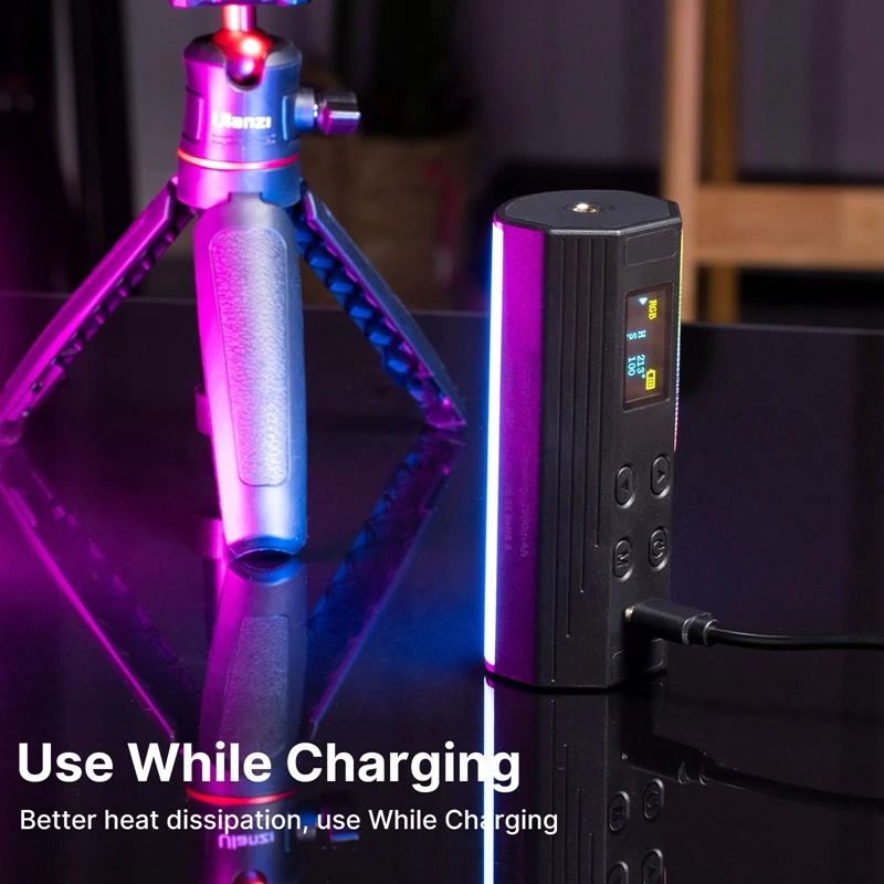 Ulanzi Mini RGB Stick LED Video Licht Volle Farbe Magnetische Handheld RGB Stick Rohr Licht Lampe Dimmbare Fotografie Studio Licht