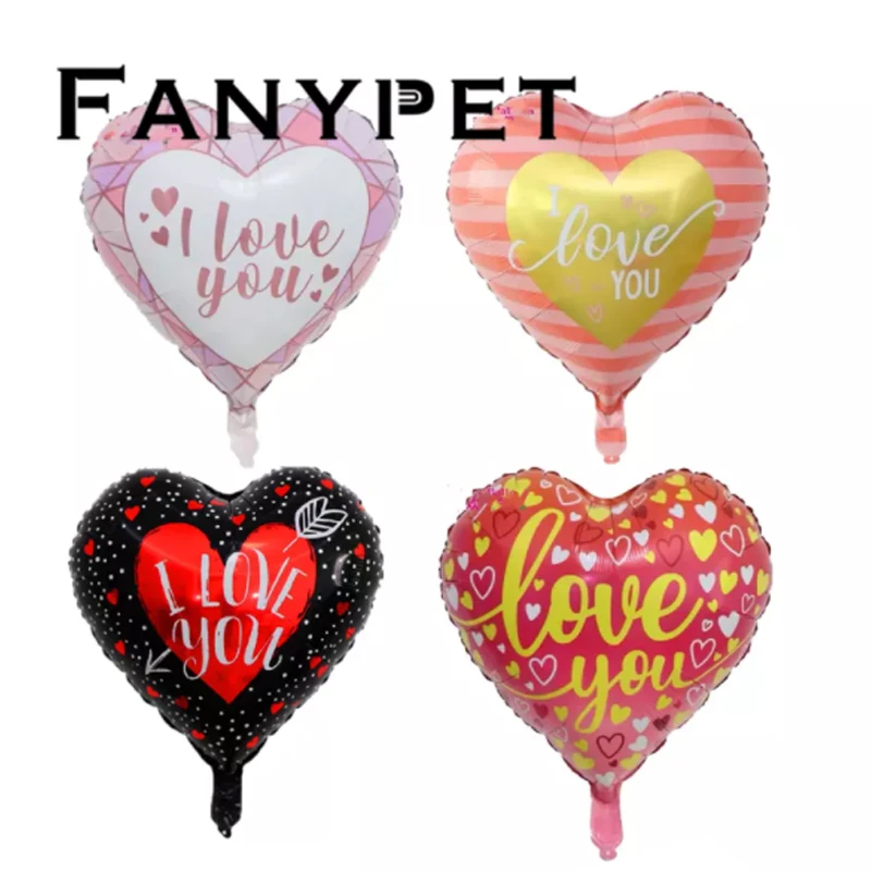 

50pcs 18Inch I Love You Heart Balloons Wedding Valentines Days Gifts Helium Foil Globos Engagement Wedding Party Decorations