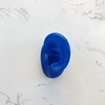 4*6cm asmr soft silicone simulation human ear model for bluetooth headset /jewelry display props hearing aid help sleeping