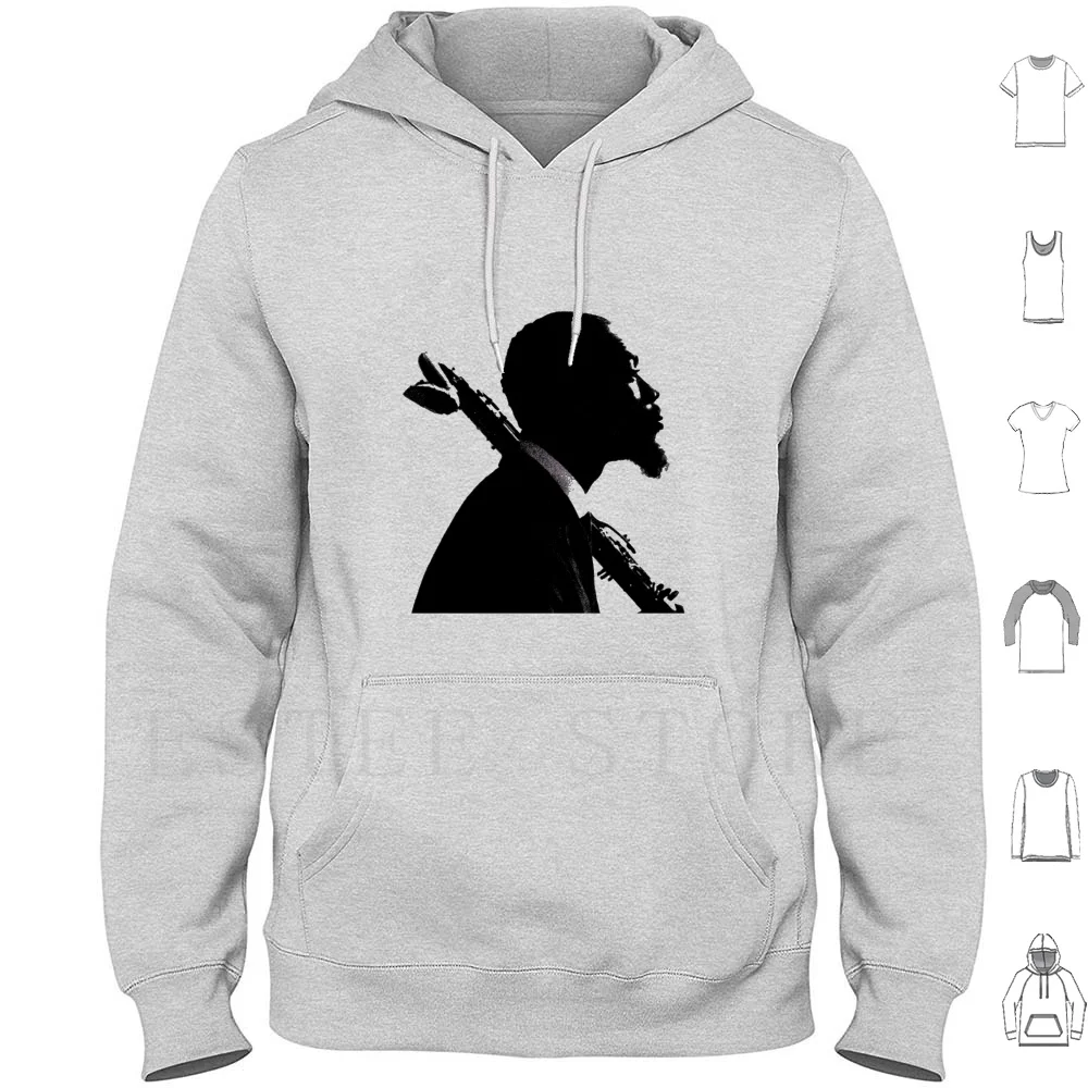 Bass Clarinet Jazz Hoodie Long Sleeve Bass Clarinet Clarinet Saxophone Woodwind Orchestra Music Musician Jazz Cool Bebop