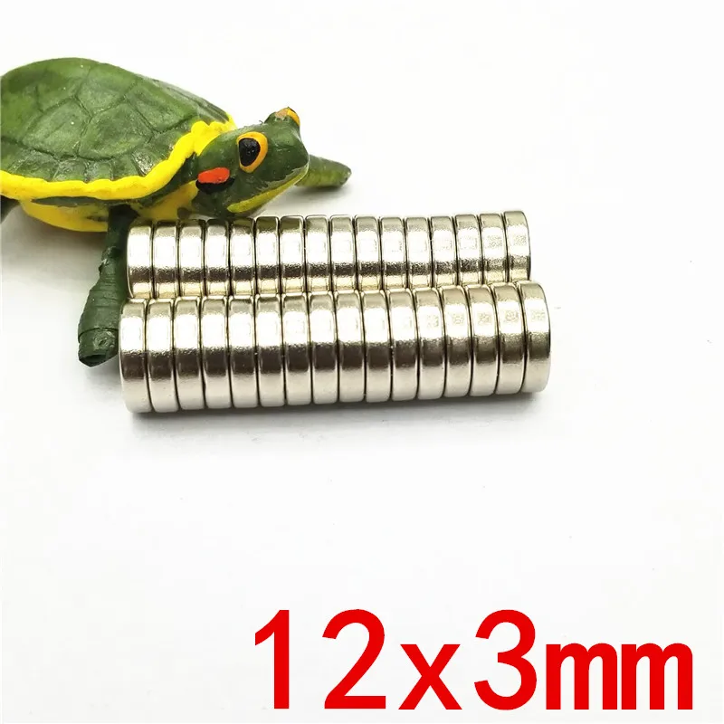 

LEDERE 100PCS 12mm x 3mm Super Strong Round Disc Magnets 12*3 12x3 Rare Earth Neodymium Magnet 12mm*3mm 12x3mm 12x3 mm 12 x 3mm