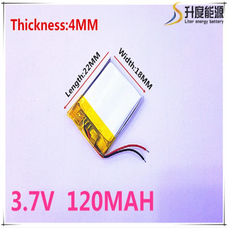 

Size 401822 3.7V 120 mah tablet battery With Protection Board For GPS Tablet PC Digital Products