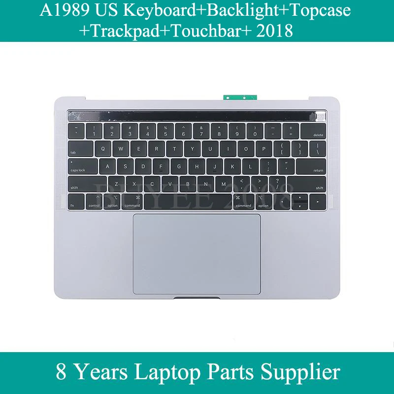 A1989 US UK Russian French Spanish German Keyboard For Macbook Pro Retina A1989 Topcase Keyboard Backlight Trackpad Touchbar