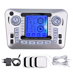 Electric Pulse Massager Tens EMS Muscle Stimulator 12Modes Digital Therapy Machine Massager Pain Relief Tool Health Care Machine