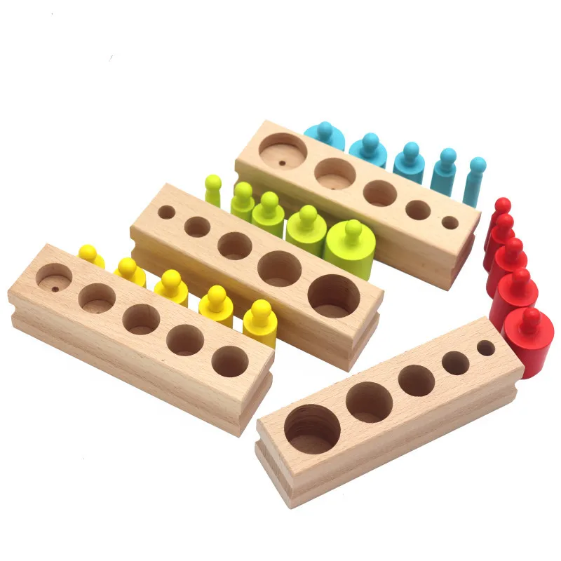 Jouets en Bois Montessori pour Bébé, Jeu d'ApprentiCumbria PrésвPrécoce, avec Prise Colorée, Intervalles de Nuit, pour Enfant