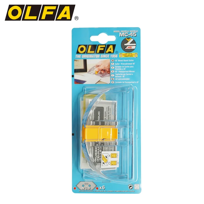 OLFA  MC-45/2B Japan Photo Frame Knife Paper Jam Bevel Knife 45 Degree Linear Cutting Knife