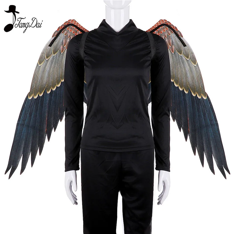 Disfraz De Pajaritos Burningman Festival Adult Japanese Game Onmyoji Cosplay Tengu Bird Carnival Costume Large Big eagle Wings