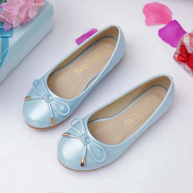 Fashion Pointed Toe Women Flats Shoes Bow Women Shoes Patent Leather Casual Single Summer Ballerina Shallow Mouth Shoes