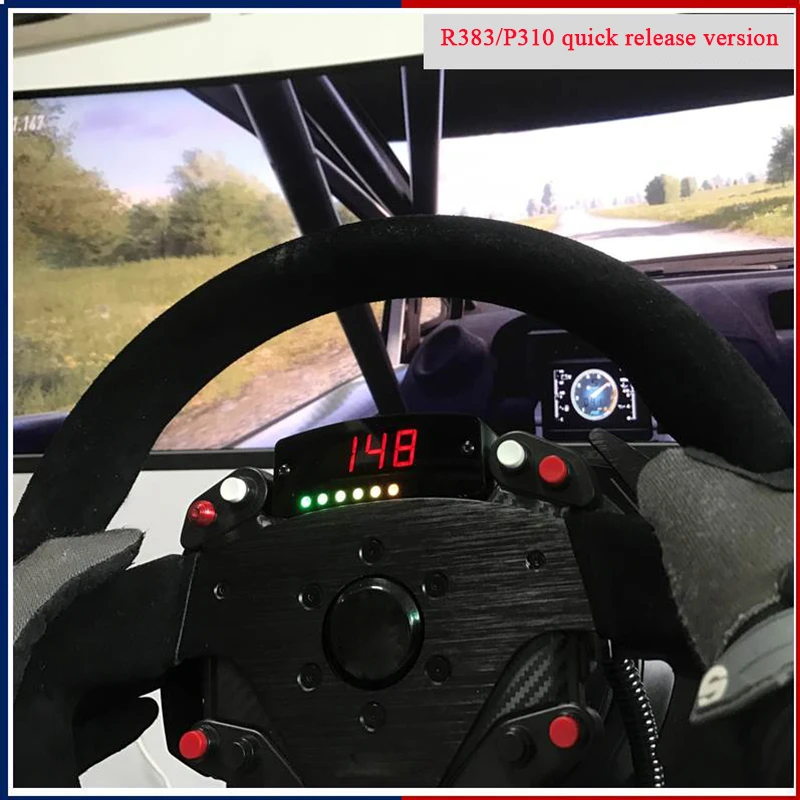 Dla Thrustmaster T300RS/GT 599 TSPC kierownica Quick release prędkościomierz cyfrowy wyświetlacz LED Simracing Car Game