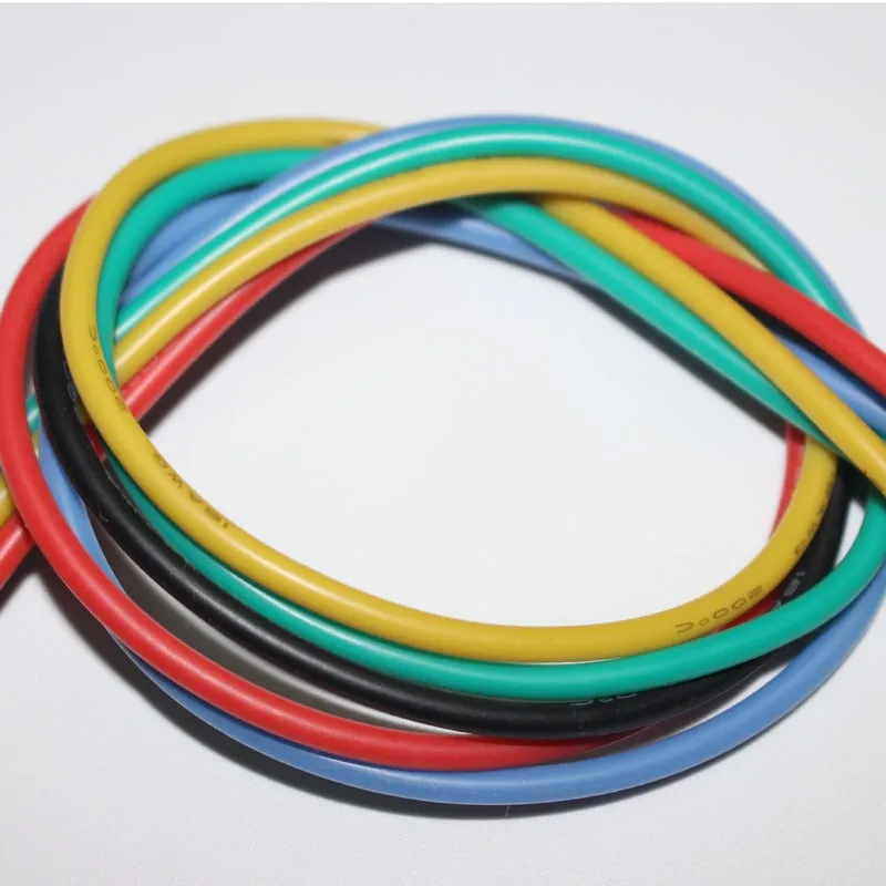 1metre 14AWG Silicone Wire Ultra Flexiable Cable 2mm2 High Temperature Test Line Wire