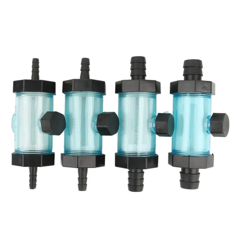 1pc 8/10/12/20/25mm Hose Filter Garden Irrigation System Aquarium Transparent Filter Fish Tank Water Pipe Tube Filter