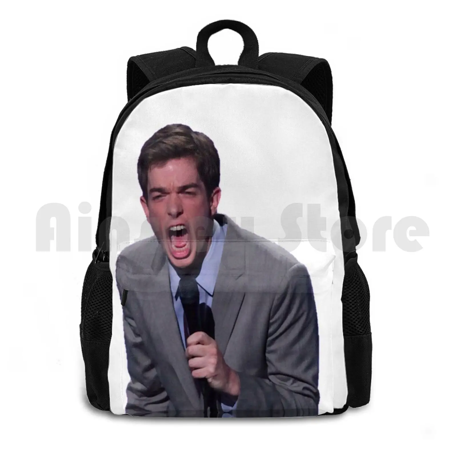 No Outdoor Hiking Backpack Waterproof Camping Travel John Comedy Funny Comedian New In Town Quote Netflix Joke Comeback Kid Kid