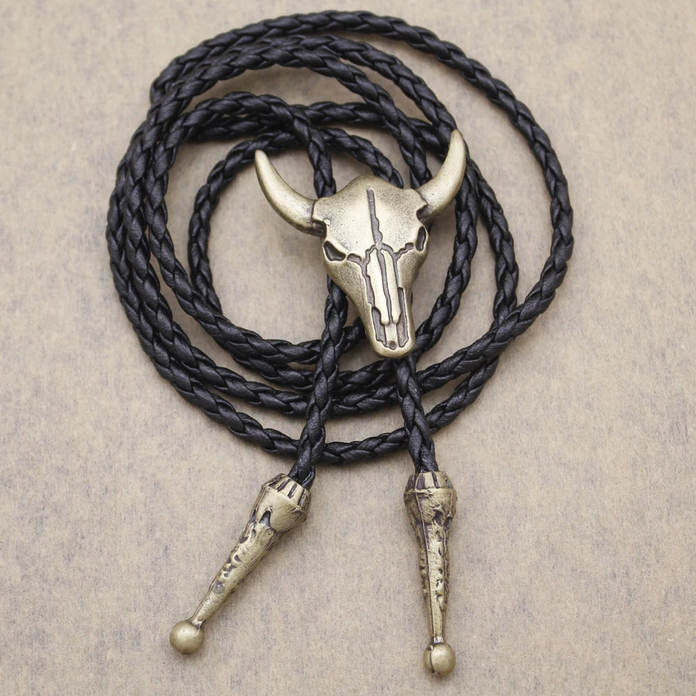 Raffinata cravatta Bolo Tie Collana cravatta da cowboy occidentale Accessorio per costume maschile X4YC  200000297
