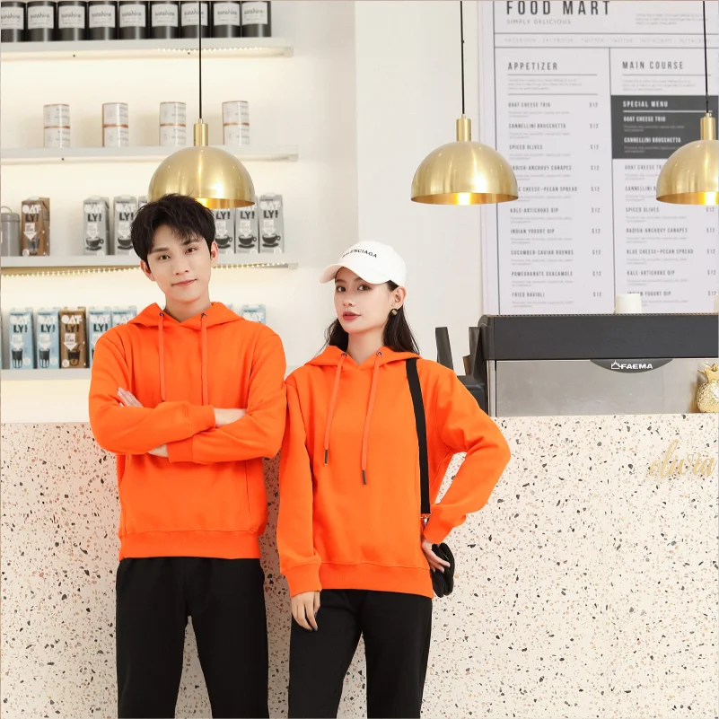 YOTEE Winter Thicken High Quality Warm Hoodie Logo Custom Embroidery/Printing Company Brand Logo Sweatshirt Outdoor 2021