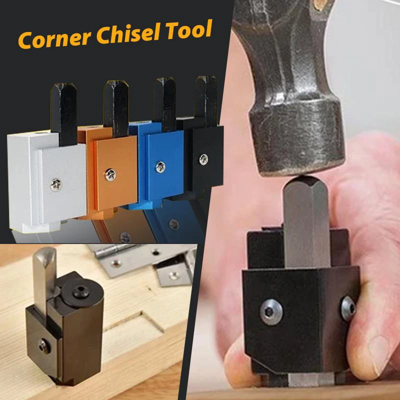 Corner Chisel Tool High Accuracy Quick Cutting Hinge Recess Corner Wood Chiseling Tool for Squaring Hinge Recess