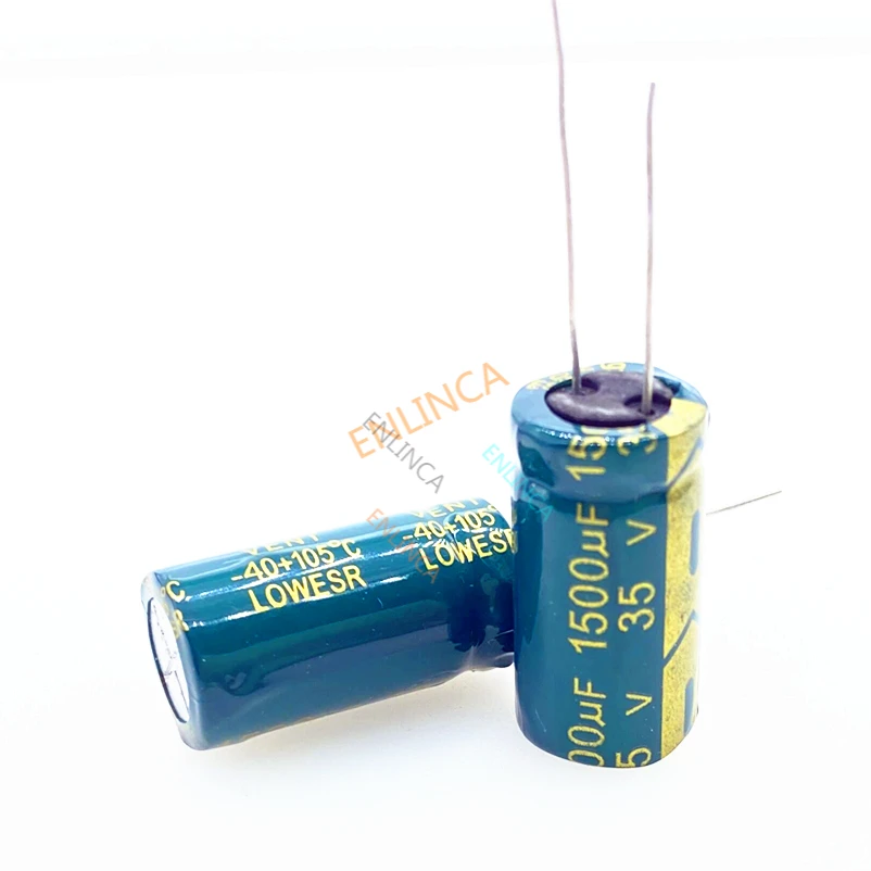 

20pcs/lot Low ESR/Impedance High Frequency 35v 1500UF Aluminum Electrolytic Capacitor Size 13x21mm 1500UF35V 20%