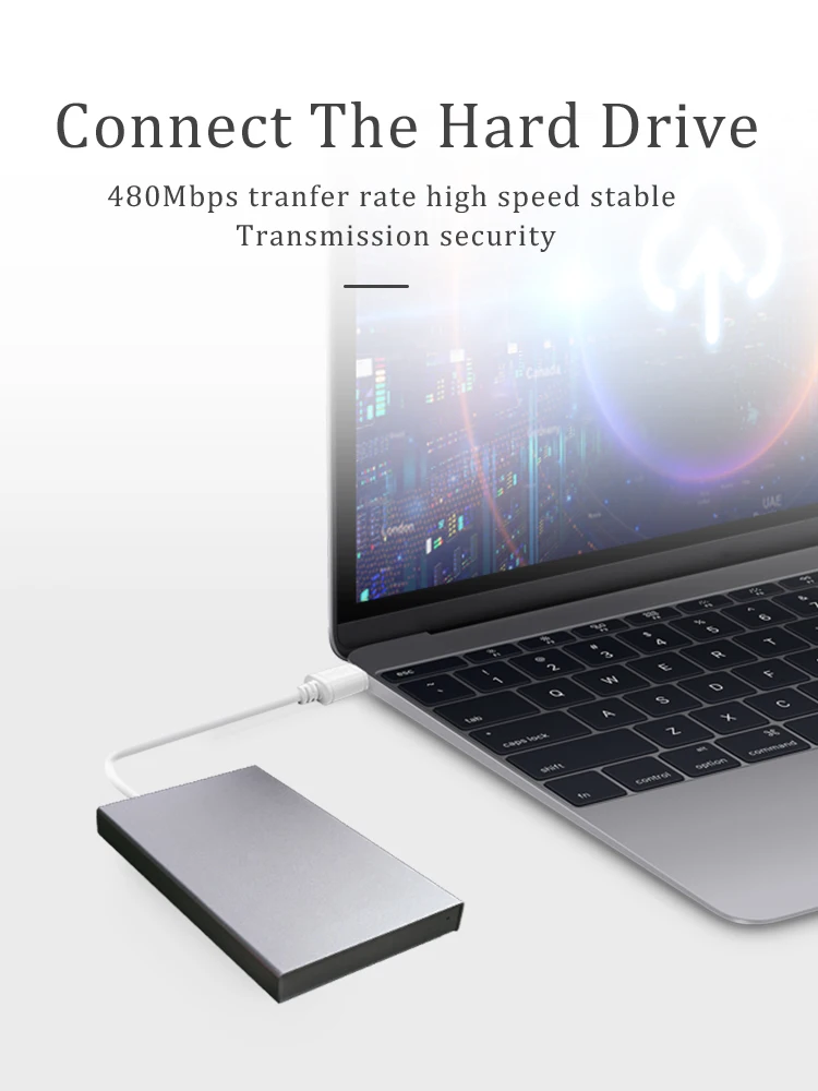 Cable de extensión USB 2,0 CHOSEAL tipo A macho a macho Cable extensor USB a USB para disco duro TV Box radiador Cable USB 2,0