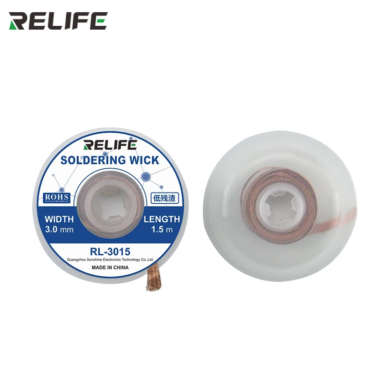 10pcs RELIFE Soldering Wick Desoldering Braid Solder Remover Wire for PCB Tin Remove Welding Repair Tool 1.5mm 2mm 2.5mm 3mm