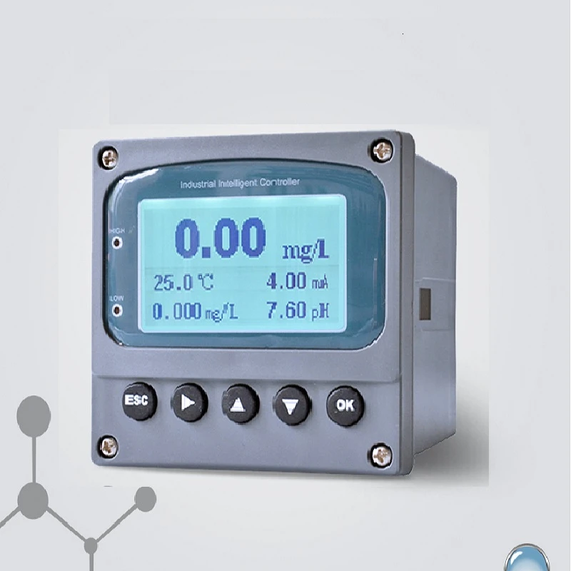 Real Time Ammonium ISE Ion Meter Controller Industrial Monitor Analyzer RS-485 Modbus RTU 4-20mA Relays NH4 Electrode Sensor