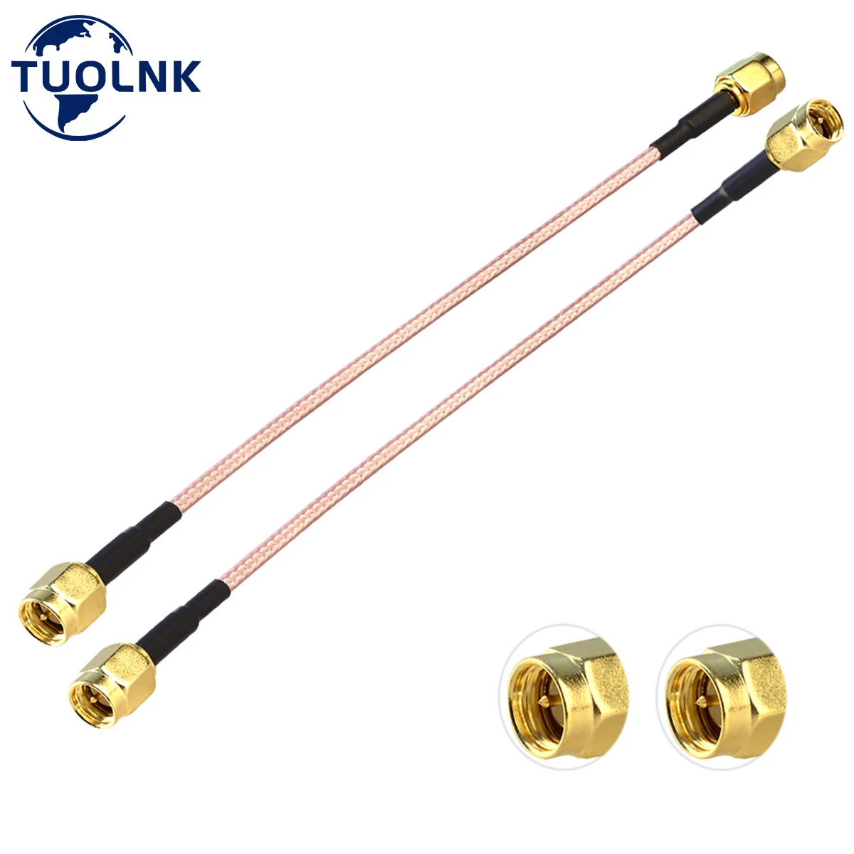 

2Pack SMA Cable RG316 6inch (15cm) SMA Male to SMA Male Coaxial Cable WiFi Antenna Cable SMA RF Pigtail Coax Cable 2 Pack