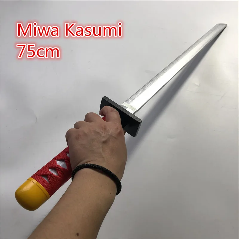 75cm Anime  Miwa Kasumi Cosplay Prop Otsukotsu Yuta Wooden Sword wood Weapons for Halloween Carnival Party Events